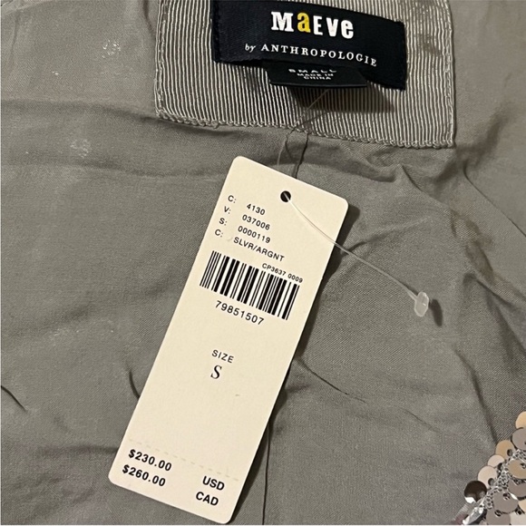 NWT Anthropologie Maeve one shoulder sequin dress - Picture 5 of 5